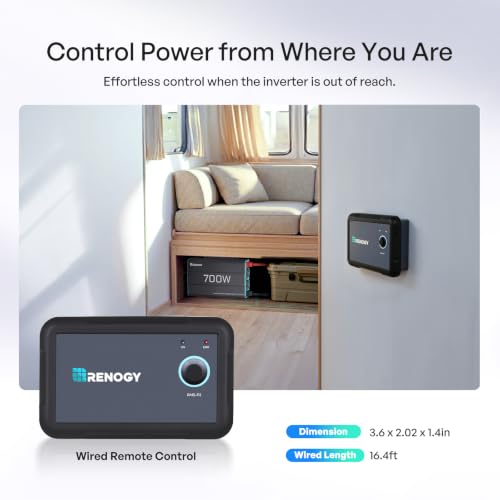 P2 700W Pure Sine Wave Inverter 12V DC to 120V AC for RV Truck Home