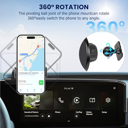Car Phone Holder Fit for Kia Carnival 2025 (For Kia Carnival 2025-2026 12.3inch)