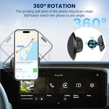 Car Phone Holder Fit for Kia Carnival 2025 (For Kia Carnival 2025-2026 12.3inch)