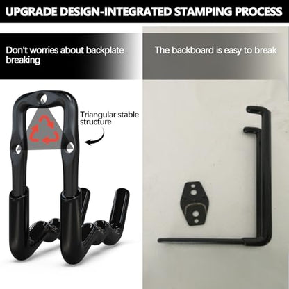 Super Heavy Duty Garage Wall Hooks 18 Pack (Black / 16)
