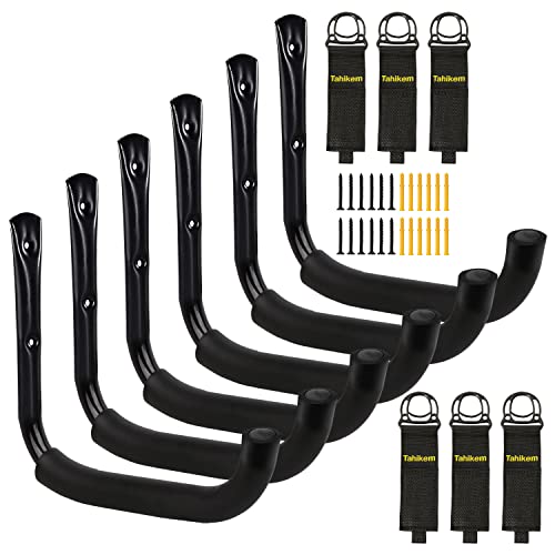6 Pack Garage Hooks Heavy Duty (9 Inch- 6 Set)