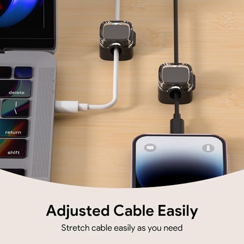 Magnetic Cable Clips (9-Pack Black Crystal)