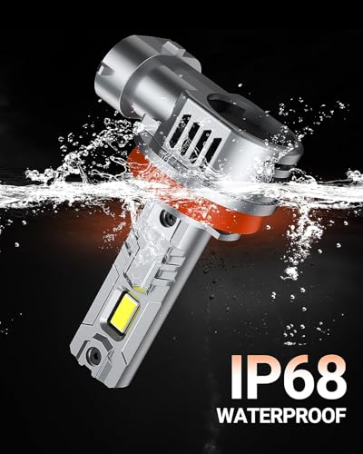 H11/H8/H9/H16 LED Fog Bulbs, 80,000LM 15X Ultra Bright with 25000RPM Fan H11 Light Bulbs 1:1 Design, 6500K Cool White, CANBUS Ready, 3-Min Play-N-Plug, Pack of 2 (H11/H9/H8/H16)
