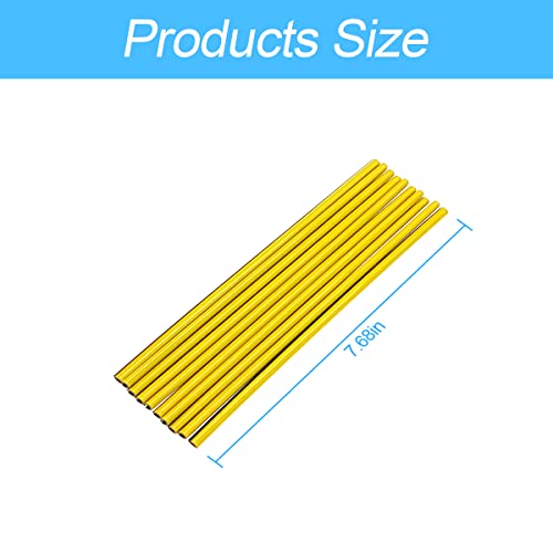 20PCS Waterproof Bendable Car Air Vent Trim Strips (Yellow)