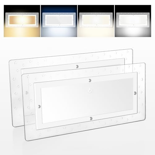 RV Dimmable Lights Interior 1800 LM (2-Pack (dimmable-4 Color))