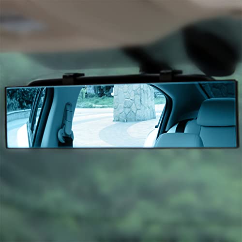 12 Inch Panoramic Car Rearview Mirror (Blue)
