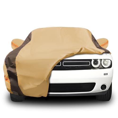 Car Cover Waterproof All Weather Compatible with Dodge Challenger SXT (A Compatible with Dodge challenger)
