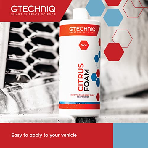 W4 Citrus Foam Shampoo and Degreaser for Cars (34 Fl Oz (Pack of 1))
