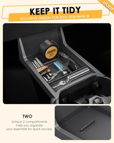For BMW iX Lower Console Tray (Lower Center Console)