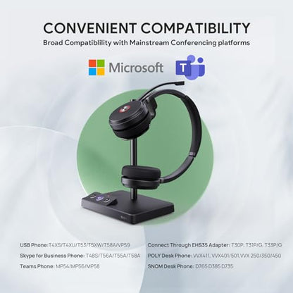 WH62 Stereo DECT Wireless Headset (WH62 Dual Teams)