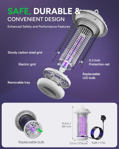 LED Bug Zapper Indoor Outdoor (White)