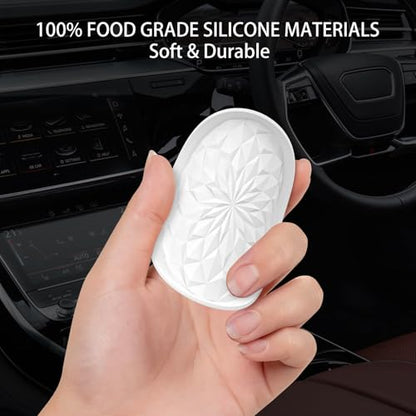 Car Coasters for Cup Holders [4 Pack] (4pack-white)