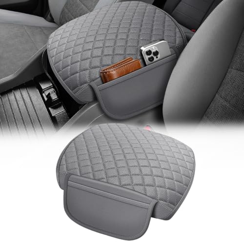 Center Console Cover for Honda Pilot 2009 (Gray with 2 Pocket)