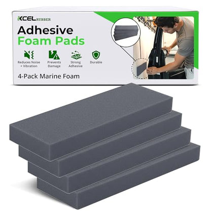 4 Pack 12" x 4" x 1 (12" x 4" x 1/2" / Grey)