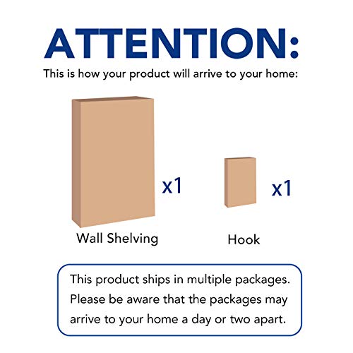 2 Pack 2x6ft Garage Shelving with Hooks (2 pack-2x6 ft_4 hooks / White)
