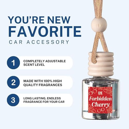 CANDECraftCo 2 Pack Hanging Car Air Freshener Diffuser for Essential Oils