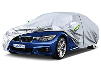 Waterproof Car Cover All Weather (A2-Fit sedan length ( 178" to 185") / silver)