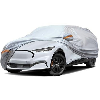 6 Layers Full Car Cover for SUV (Orange reflective strip / SUV-L ( Fit for SUV 181"- 190" ))