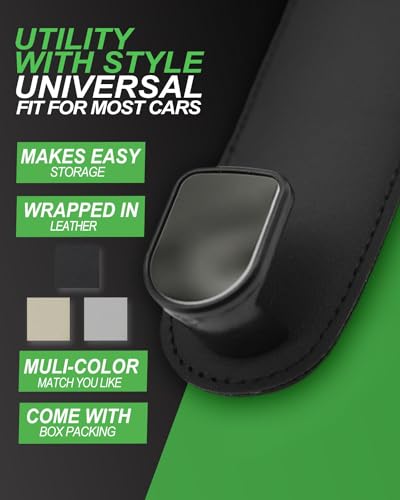 Car Seat Headrest Hook (Black / 2 Pack)