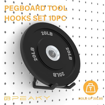 10PC Heavy Duty Pegboard Hooks for 1 (10PC)