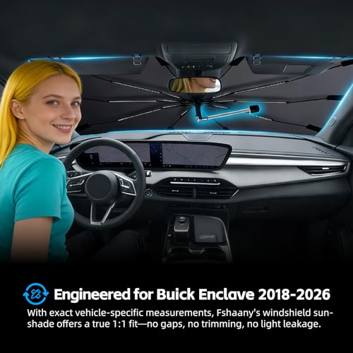 Windshield Sun Shade Umbrella for Buick Enclave 2018 (For Buick Enclave 2018-2026)