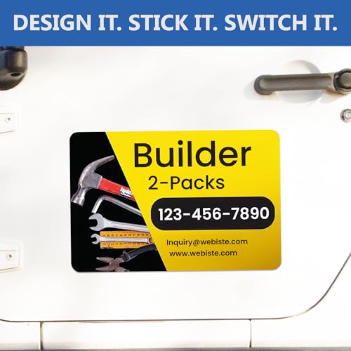 Custom Car Magnet Signs for Builder and Contractor (18"x24" Builder)