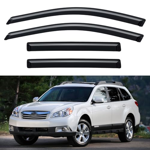 Window Visors Rain Guards for 2010 2011 2012 2013 2014 Subaru Outback (2010-2014 Subaru Outback)