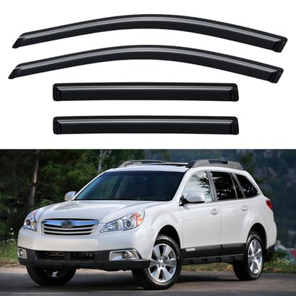 Window Visors Rain Guards for 2010 2011 2012 2013 2014 Subaru Outback (2010-2014 Subaru Outback)