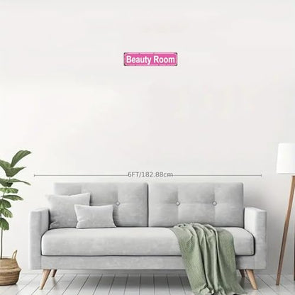 BEAUTY ROOM SPACE Metal Tin Street Sign Bar Cafe Garage Cave Home Room Wall Bathroom Farmhouse Garden Porch Patio Decor (BEAUTY ROOM)