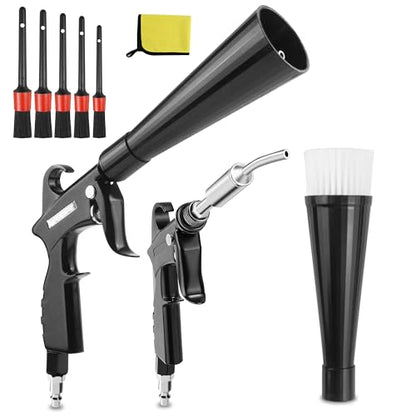High Pressure Car Interior Cleaning Gun Interior Dryer Hair Dryer Car Detail Gun Fast Drying Blows Away Dust and Dirt Using Air (Bearing Type)
