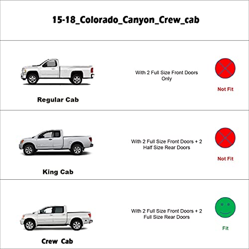 Window Visors for 2015 (15-22 colorado CrewCab(In-Channel))