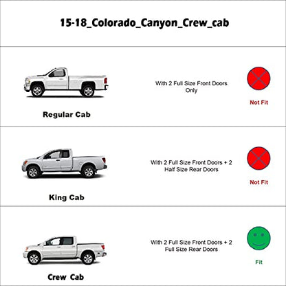 Window Visors for 2015 (15-22 colorado CrewCab(In-Channel))