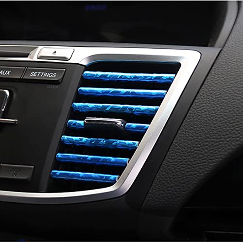20PCS Waterproof Bendable Car Air Vent Trim Strips (Ice Blue)