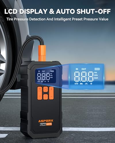 Tire Inflator Portable Air Compressor (Black)