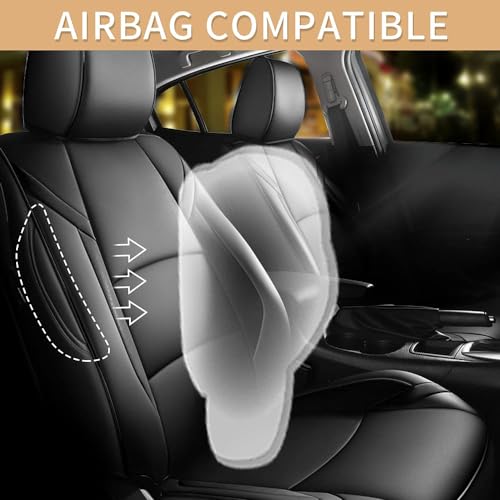 Custom Fit Seat Covers for Mazda 3 2014 2015 2016 2017 2018 (Black / 2014-2018 Mazda 3 Full Set)