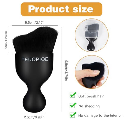 Car Detailing Brush for Interior Dusting and Air Vents (black)