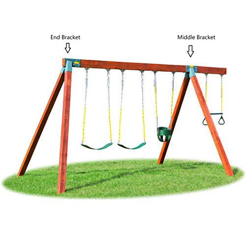 Easy 1-2-3 A-Frame Swing Set Bracket, Green (A-Frame Swing Set Bracket)