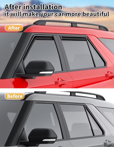 in Channel Window Visors Rain Guards for Ford Explorer 2020 (Fit for 2020-2026 Ford Explorer)