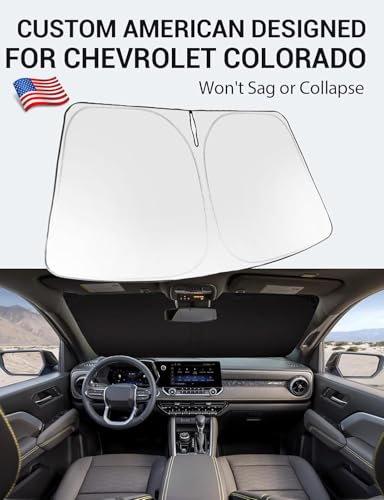 Custom Fit Car Windshield Sun Shade for 2023 (Chevrolet Colorado Pickup Truck 2023-2026)