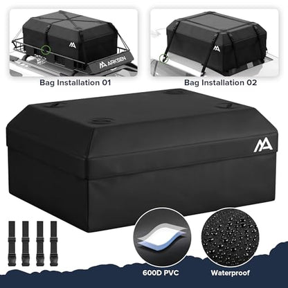 64" x 34" x 6" Roof Rack Cargo Basket with Bag (64" Roof Rack W/Bag, Net, 2 Straps)