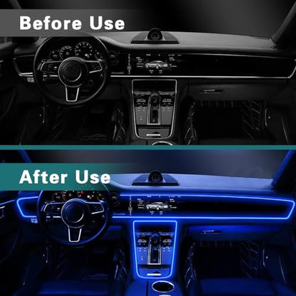 EL Wire Interior Car LED Strip Lights (Blue)