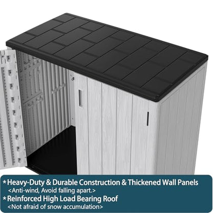 Outdoor Storage Shed 37 Cu.Ft (light gray / 37 Cu.ft)