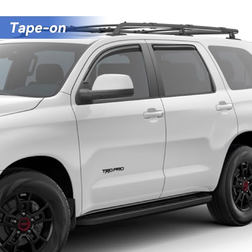 Window Visors Rain Guards for 2008 (2008-2022 Toyota Sequoia)
