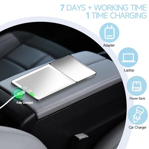 Car Sun Visor Vanity Mirror with Lights (Black / (1pcs-1X/20X))