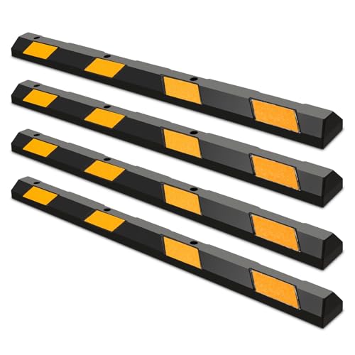72" Rubber Parking Curb (4 Pack)