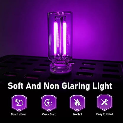 2PCS USB Night Light Bulb (Purple)