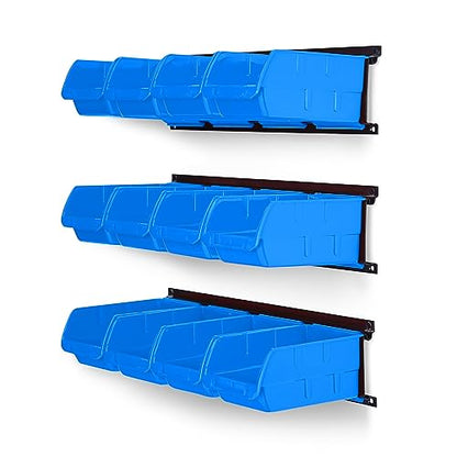 Wall Mounted Storage Bins (Blue)
