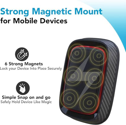 Magnetic Car Phone Holder Mount with Flexible Gooseneck Arm