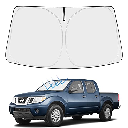 Custom Fit Car Windshield Sun Shade for 2005 (2005-2021 Nissan Frontier)