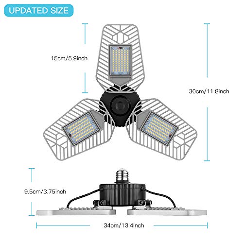 2 Pack Deformable LED Garage Ceiling Lights (2-pack)